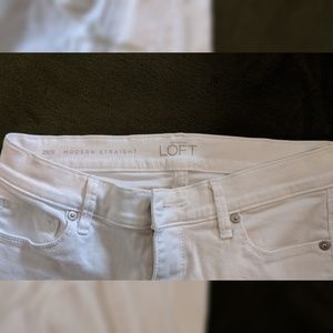 LOFT Jeans - LOFT White Modern Straight Jeans LOFT Jeans - LOFT White Modern Straight Jeans